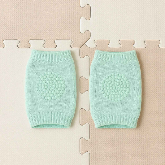 Mint Green Toddler Wool Knit Leg Warmer (Knee Guard) - Zidbik