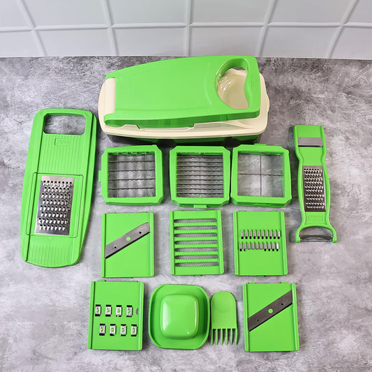 Supermom 14-in-1 Nicer Dicer Multipurpose Vegetable Fruit Chopper - Zidbik
