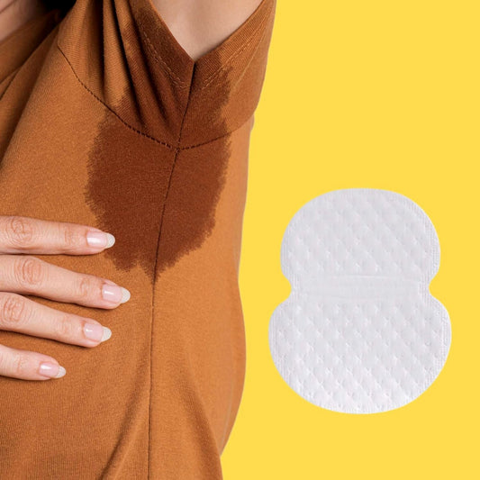 Underarm Sweat Pads - Disposable, Highly Absorbent Cotton Pads for Men and Women (Pack of 10) - Anti-allergic, Anti-bacteria, Anti-smell - Zidbik