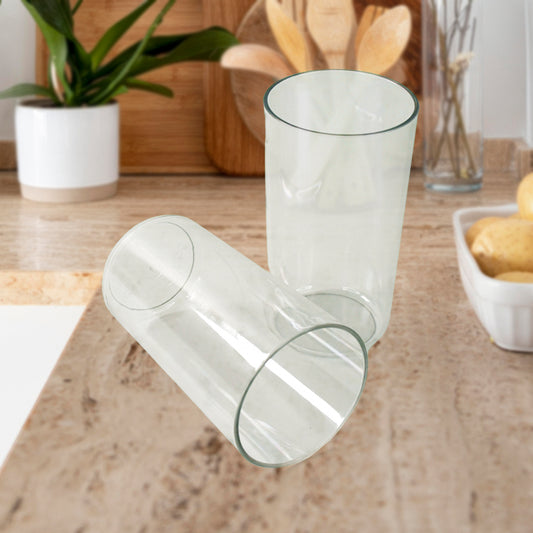 Apex Clear Plastic Tumbler Glass Set 6-piece Unbreakable - Zidbik