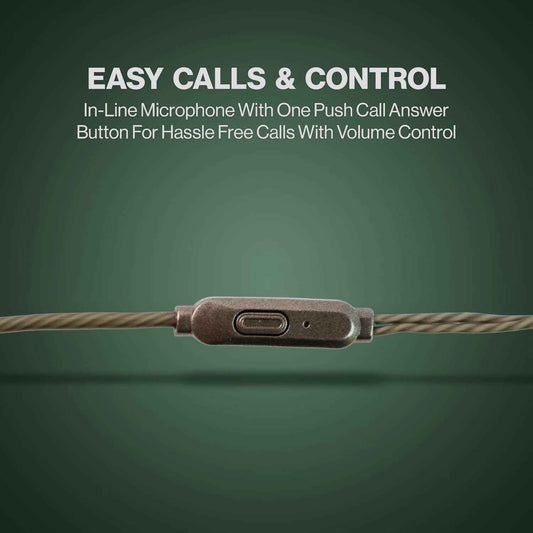 Premium Wired Earphones With Mic - (1 Pc)