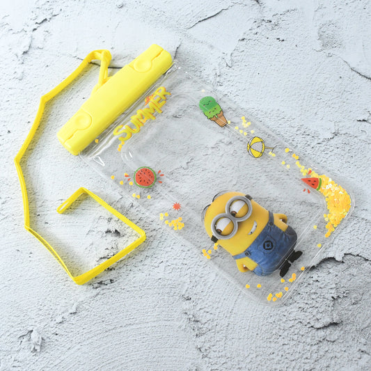 6388a Mix Color Dust Proof Rain Pouch Waterproof Plastic Mobile Cover With Belt Waterproof Phone Pouch Large Phone Waterproof Case Underwater Dry Bag For All Android And Iphone Models - Zidbik