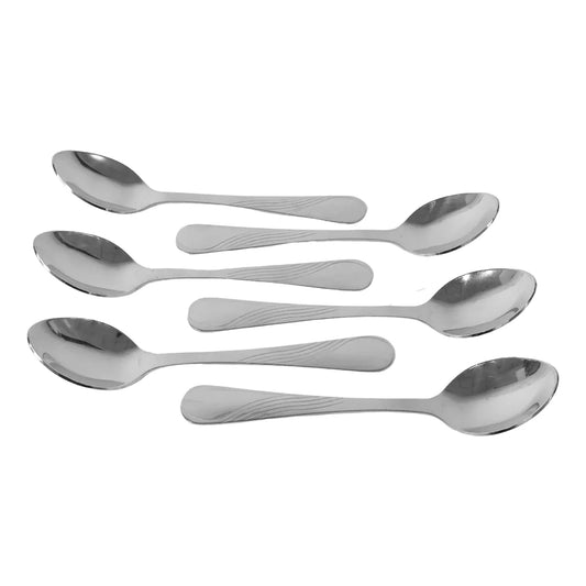 Supermom Diamond Stainless Steel Dining Spoon (6 Pc Set) - Zidbik