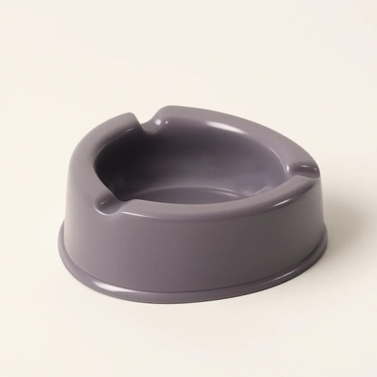 Oblivion Durable Plastic Ashtray With Wide Bowl And Triple Cigarette Holder Slots (1 Pc) - Zidbik