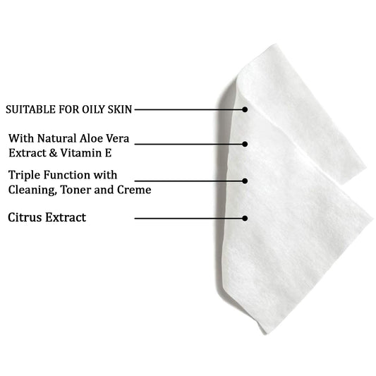 Refreshing Wet Wipes For Face Facial Cleansing Refreshing Skin Hydration Soothing For Skin Ph Balance Alcohol Free Nourishing With Fruit Extract 25 Wipes - Zidbik