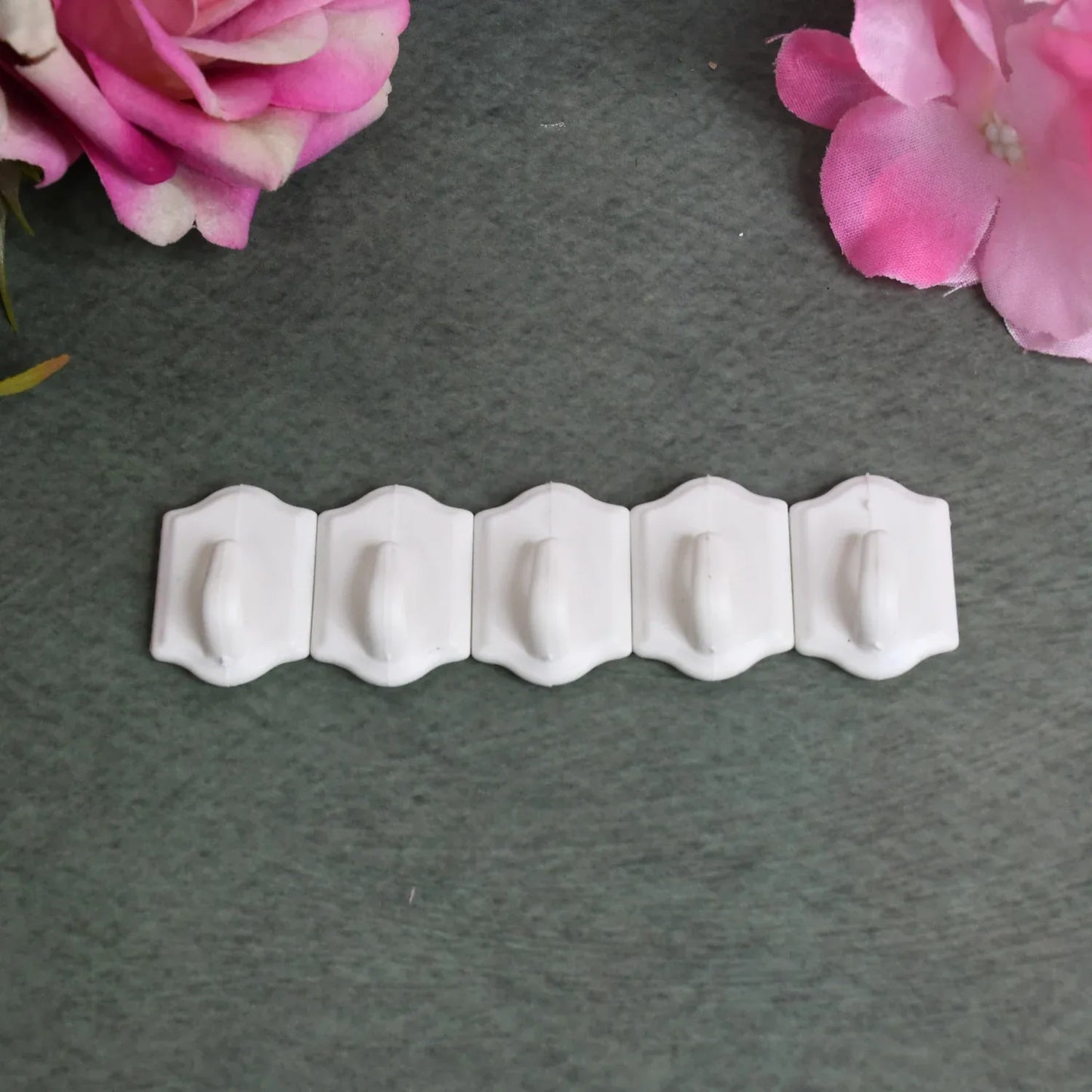 Small Adhesive Hooks For Wall Hanging Adhesive Hooks (10 Pcs Set) - Zidbik