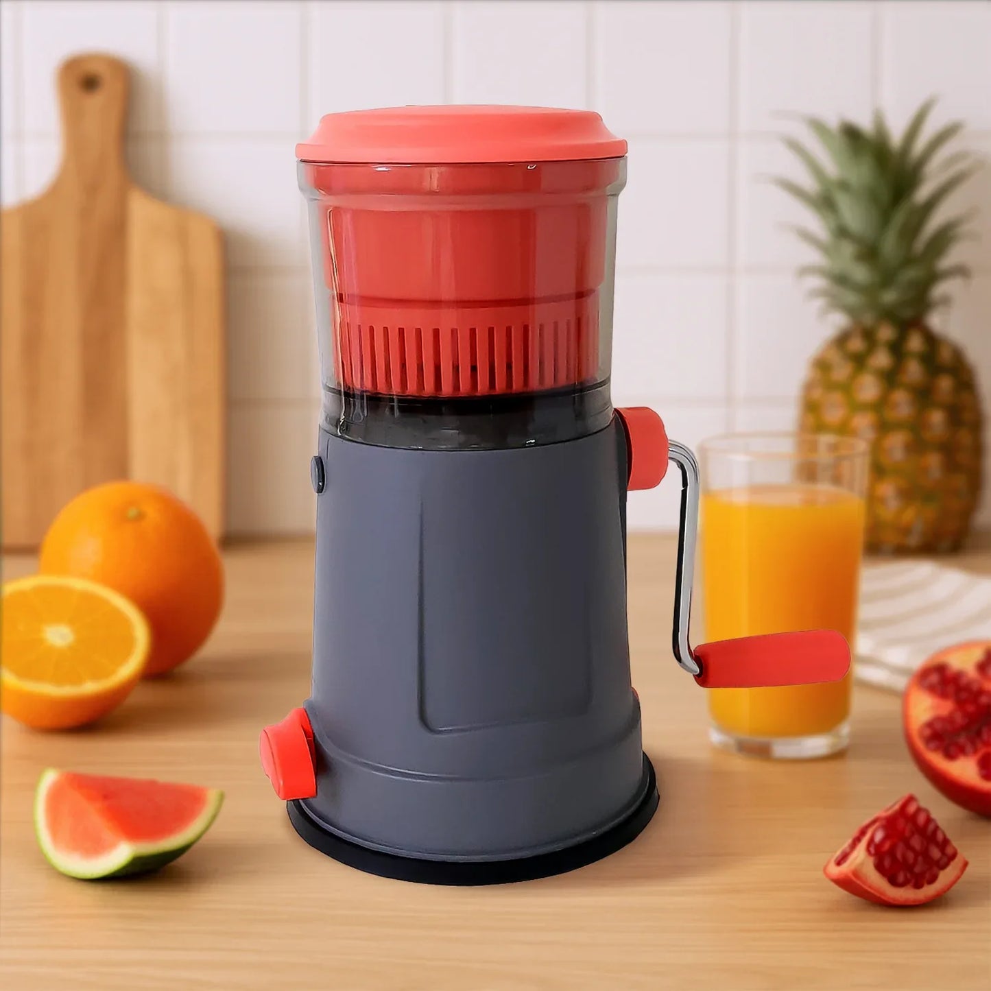 Supermom Pulpy Fruit Juicer With Extra Long Handle And Silicone Ring (1 Pc) - Zidbik
