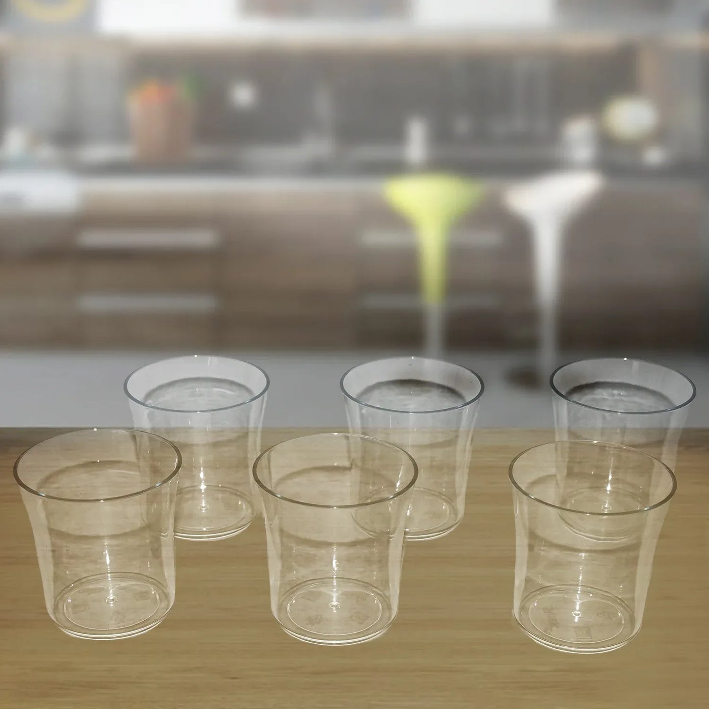 Apex Welcome Plastic Glass Set For Daily Use Set Of 6 - Zidbik