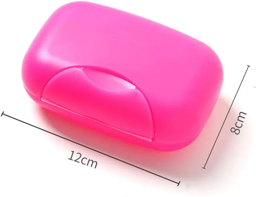 4592 Travel Soap Case Box Plastic Soap Box With Cover Waterproof Leakproof Soap Dish For Bathroom Travel Use (1pc) - Zidbik