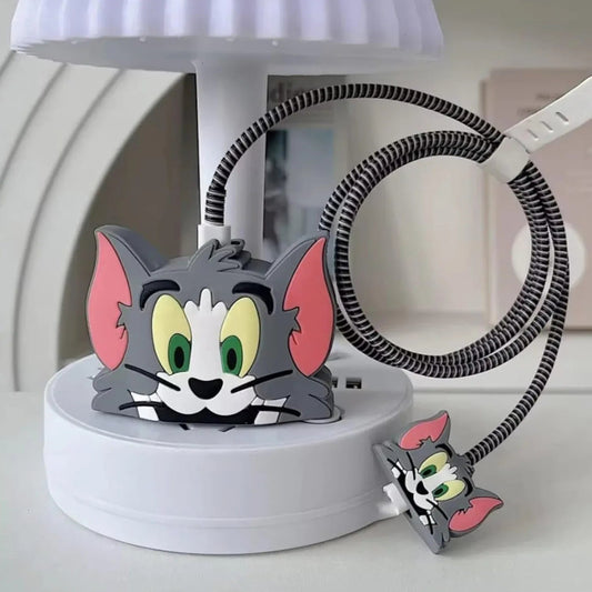 Cartoon Character Silicon Charger Case Cover For Ip 18-20w (Mix Design 1 Pc) - Zidbik