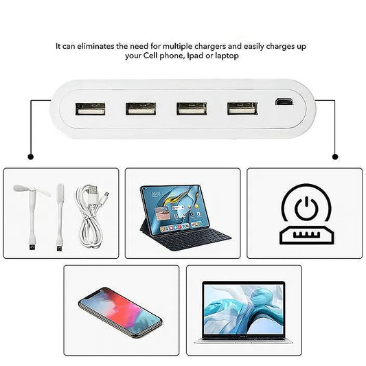 12865 4in1 Hub Is Usb For Pen Drive Mouse Keyboards Camera Mobile Tablet Pc Laptop Tv Study Table Charging Extension Hub Portable (1 Pc) - Zidbik