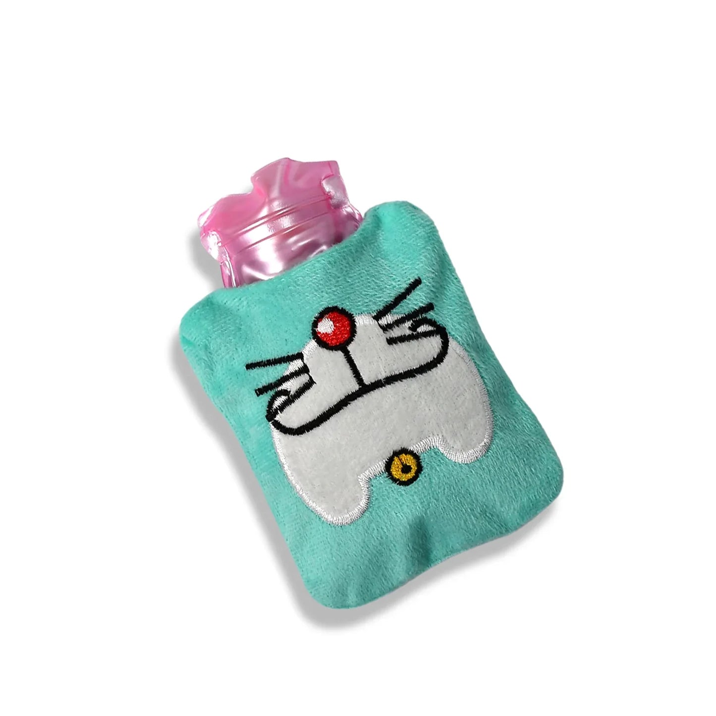 6529 Doremon Cartoon Small Hot Water Bag With Cover For Pain Relief Neck Shoulder Pain And Hand Feet Warmer Menstrual Cramps. - Zidbik