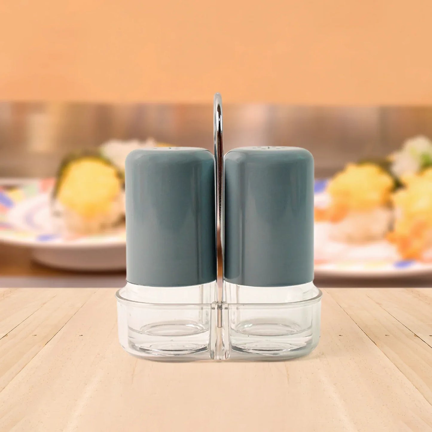 Apex Victory Salt Pepper Dispenser Set 2 Pcs Acrylic Seasoning Shaker - Zidbik