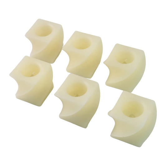 Set Of 6 Led Flameless Decorative Candles Square Shape Tealight Lamps - Zidbik
