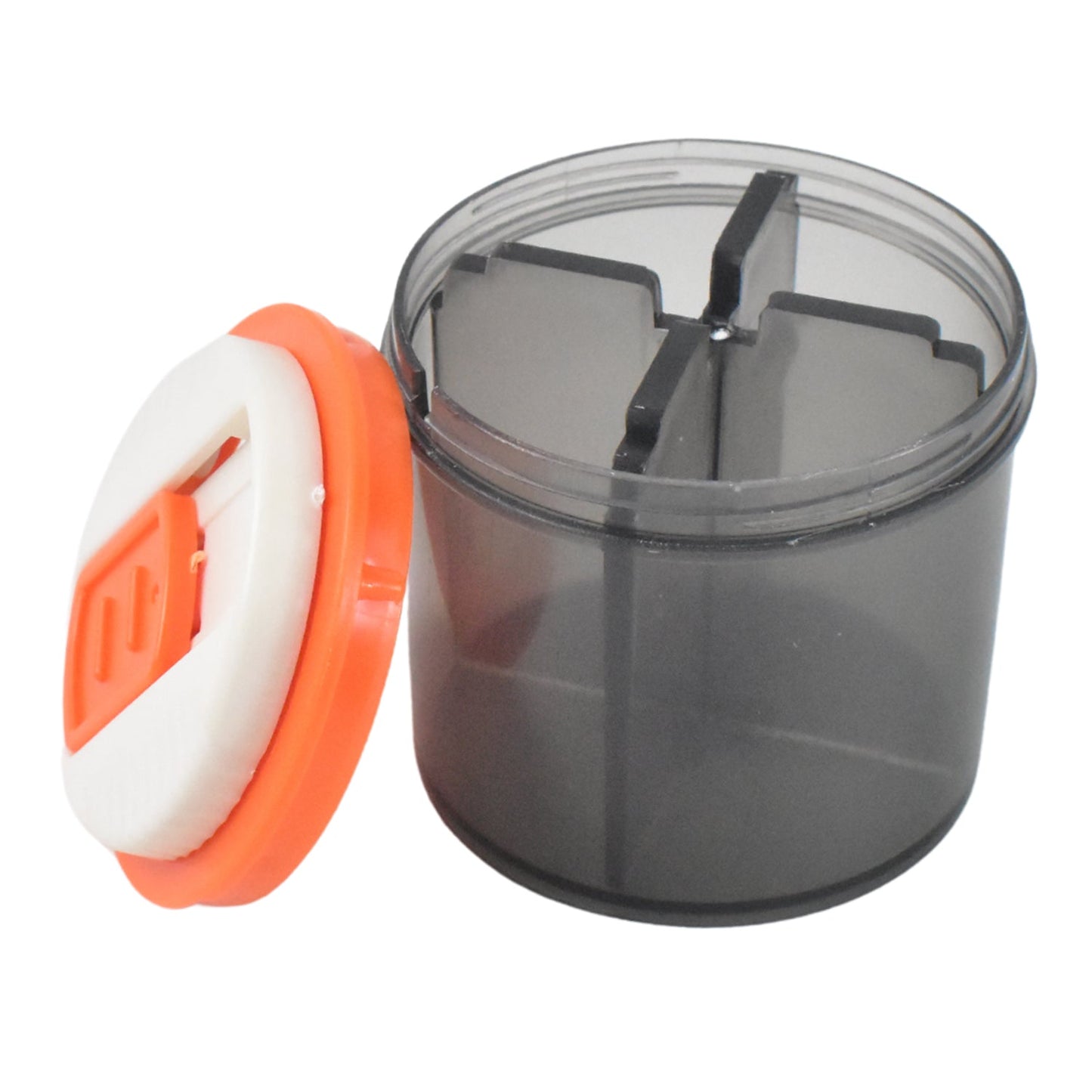 Plastic 4 Section Pill Box Organizer (1 Pc Mix Color) - Zidbik