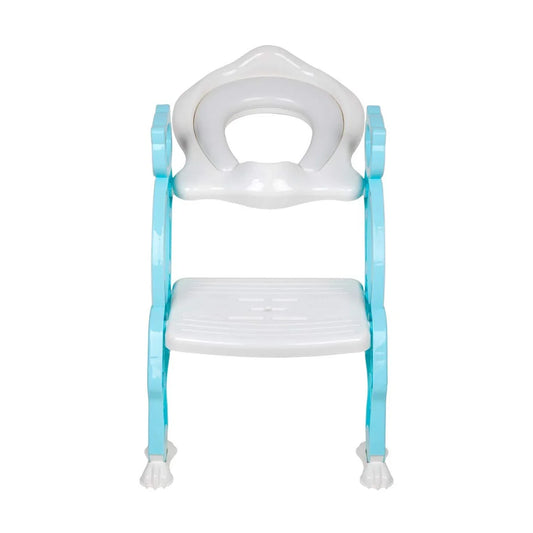 2-in-1 Potty Training Seat with Ladder for Kids | Baby Toilet Seat with Step Stool & Soft Cushion (Anti-Slip) - Zidbik