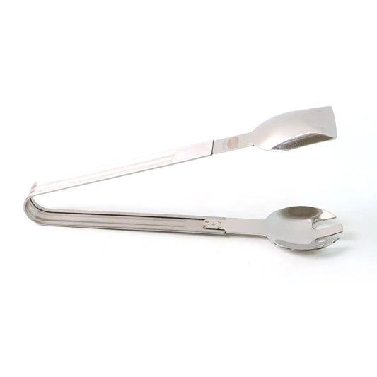 Stainless Steel Multipurpose Serving Tong 2-in-1 Pasta Salad Tong (1 Pc) - Zidbik