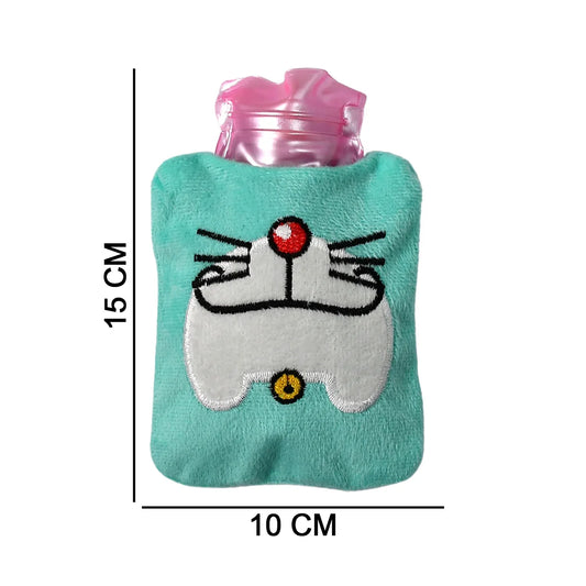 6529 Doremon Cartoon Small Hot Water Bag With Cover For Pain Relief Neck Shoulder Pain And Hand Feet Warmer Menstrual Cramps. - Zidbik