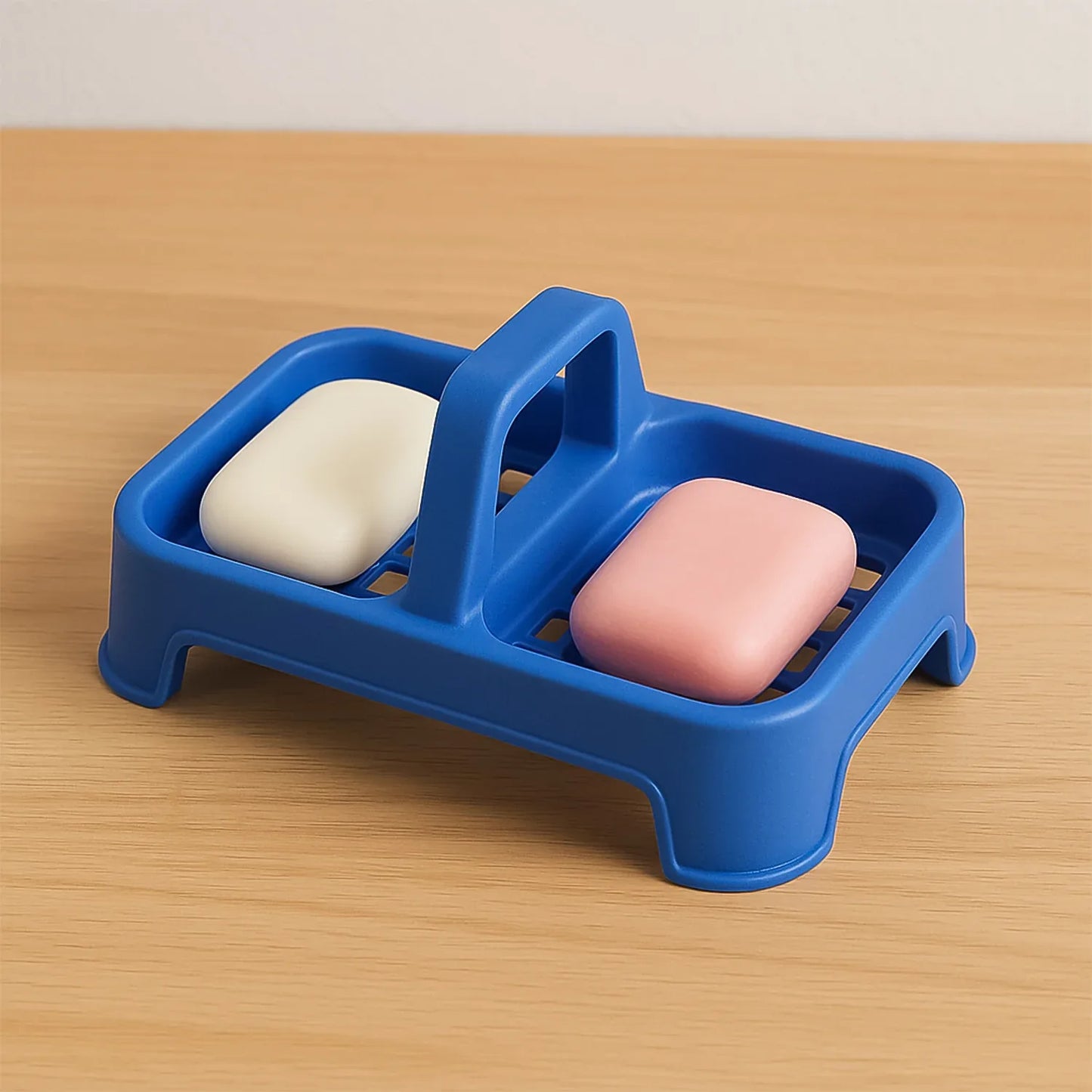 Premium 2-in-1 Double Soap Dish Stand (1 Pc) - Zidbik