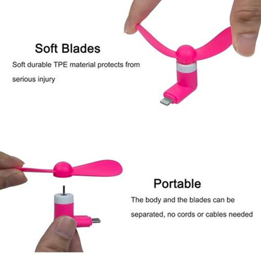 Mini Mobile Phone Cooling Fan - (1 Pc) - Zidbik