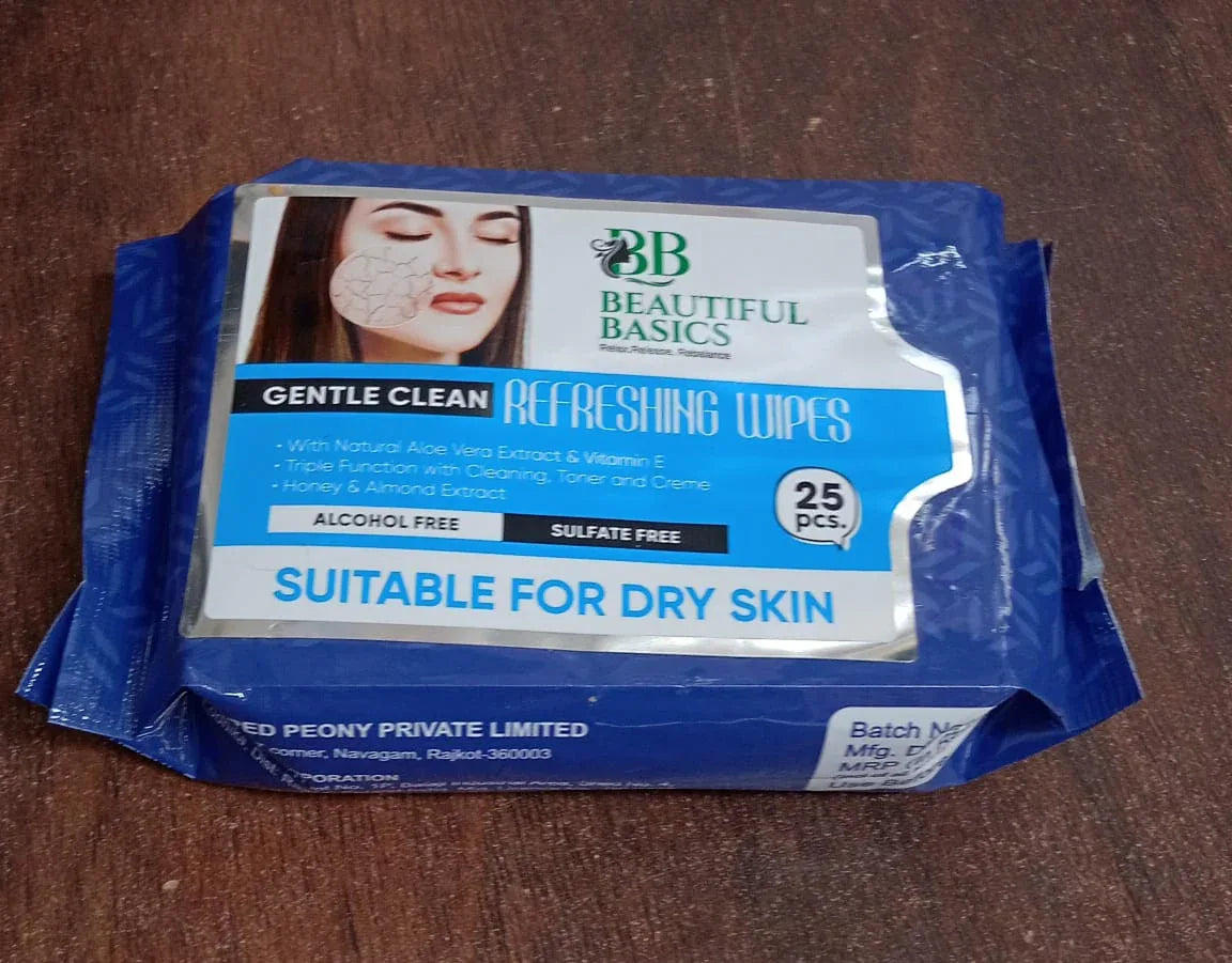 Refreshing Wet Wipes For Face Facial Cleansing Refreshing Skin Hydration Soothing For Skin Ph Balance Alcohol Free Nourishing With Fruit Extract 25 Wipes - Zidbik