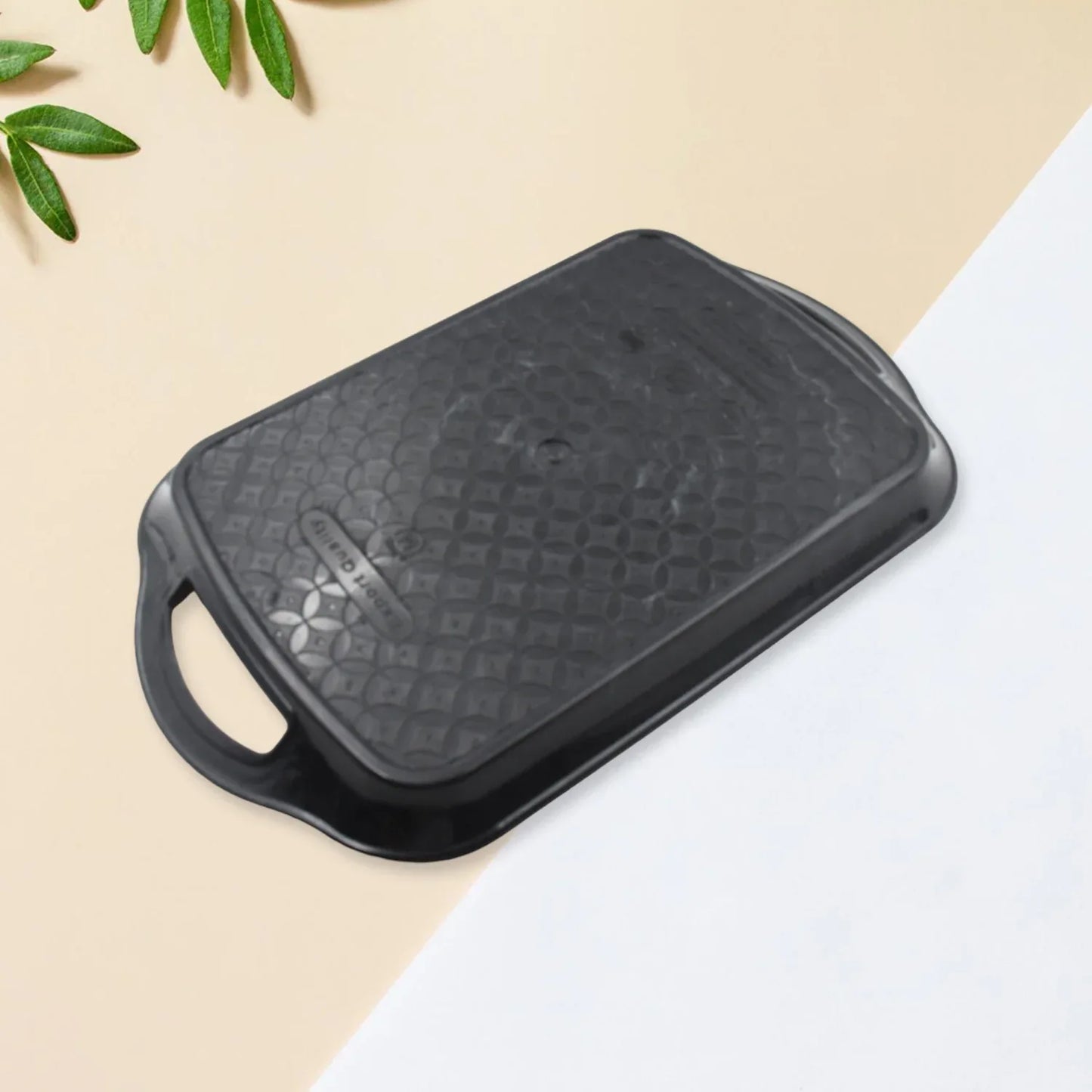 5211a Serving Tray Set Of 3 Melamine Trays For Kitchen Snacks Serving Tray Tray Set For Serving Tea Tray For Serving Fancy Trays For Serving Gift Item Different Size For Kitchen Office Use - Zidbik