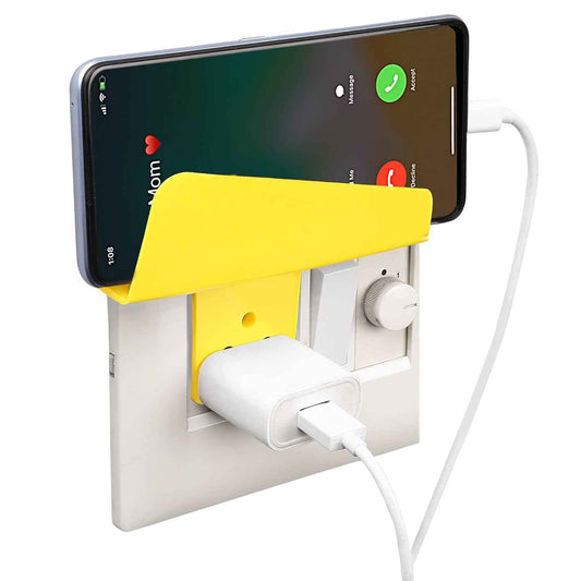 Plastic Secure Mobile Phone Charging Stand Holder (1 Pc Mix Color)