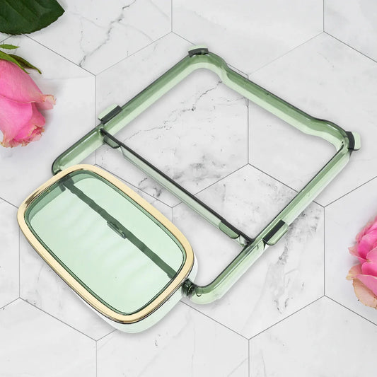 2-in-1 Self-adhesive Towel Hanger Soap Holder Stand (1 Pc) - Zidbik