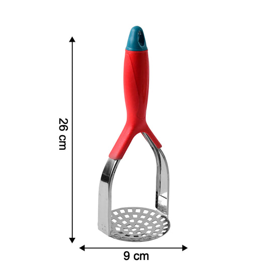 5493 Kitchen Food Masher Fruit Tool Masher Professional Masher Kitchen Tool Kitchen Masher With Comfortable Grip Heavy Duty Potato Masher Perfect For Bean Vegetable Fruits Masher (1 Pc) - Zidbik