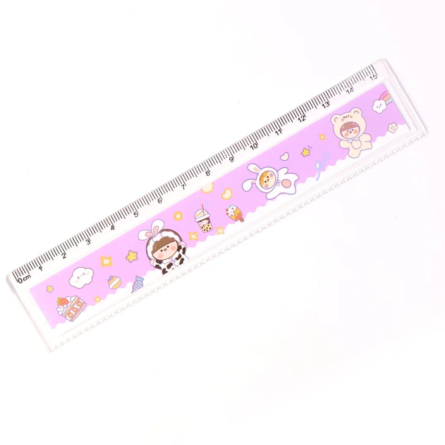 Premium Cute Cartoon Plastic Ruler For Kids (1 Pc) - Zidbik