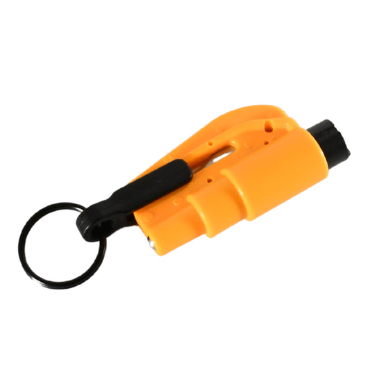 8761 2 In 1 Emergency Safety Cutter With Key Chain Small Portable Handy Emergency Safely Glass Breaking Seat Belt Cutting Keychain Tool - Zidbik