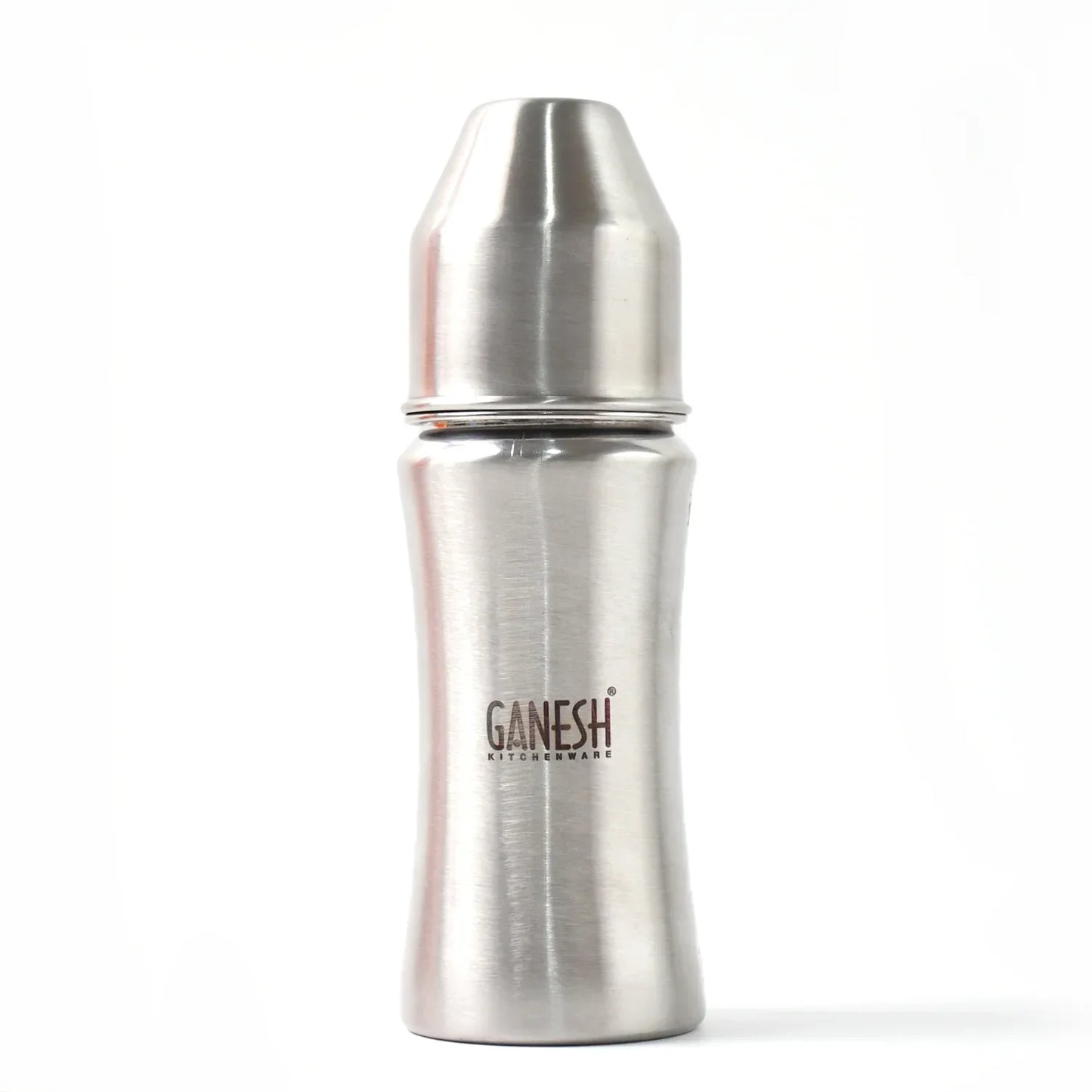 8173 Ganesh Stainless Steel Baby Feeding Bottle Milk Bottle For New Born Infants Toddler Up To 3 Years Bfa Free (250 Ml Approx) - Zidbik