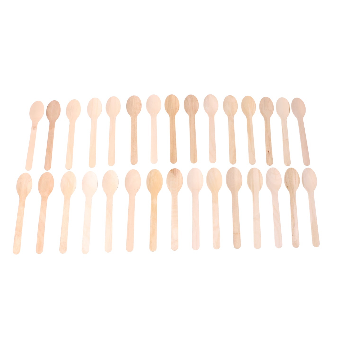 160mm Wooden Spoon 30 Pcs Pack