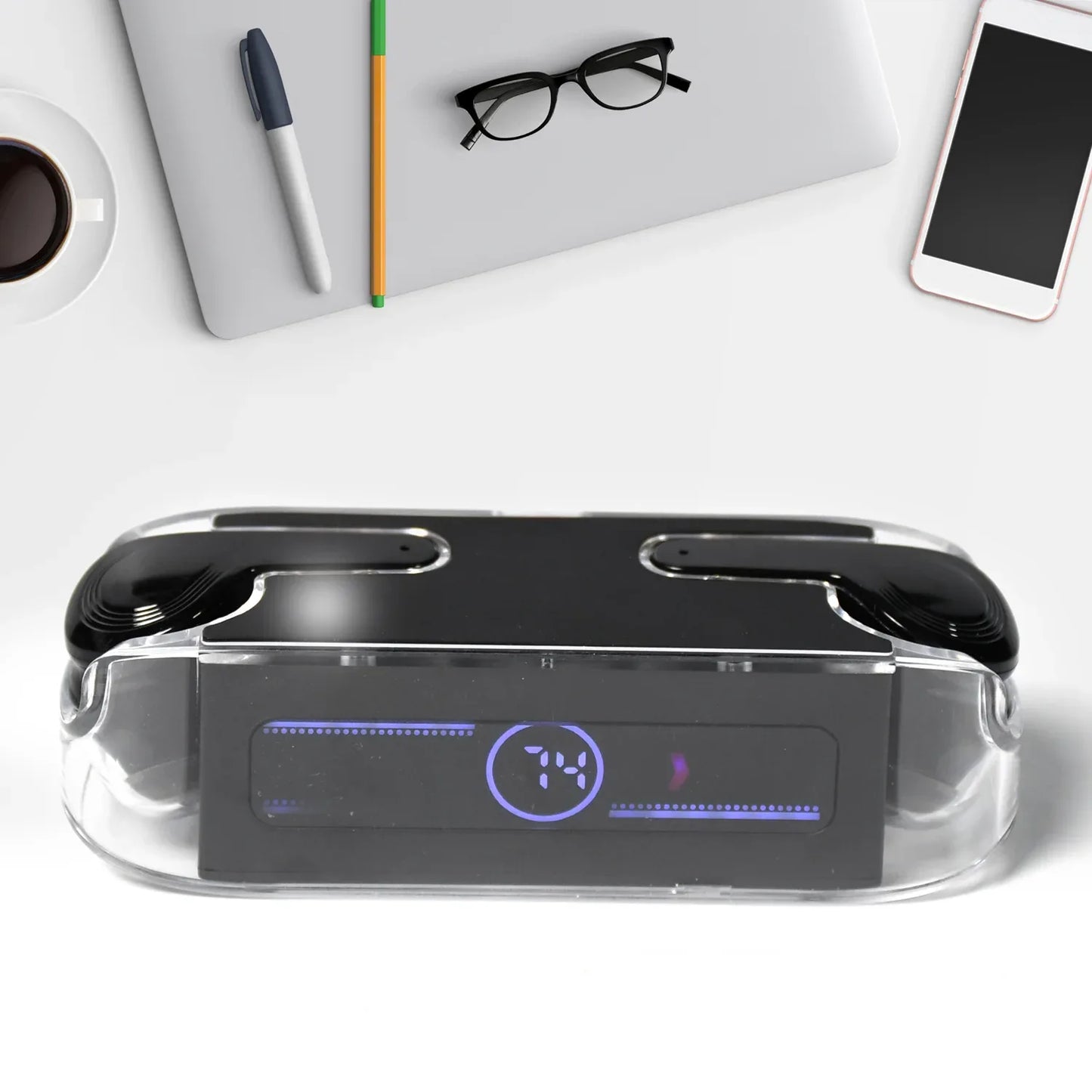 6705 Earphones With Touch Control Black Bluetooth M12 Max Wireless Technology Stereo Sound Made With High-end Material - Zidbik