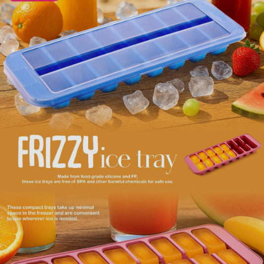 Supermom Frizzy Ice Tray With 2-in-1 Compartment For Ice Cubes And Storage Box (1 Pc) - Zidbik