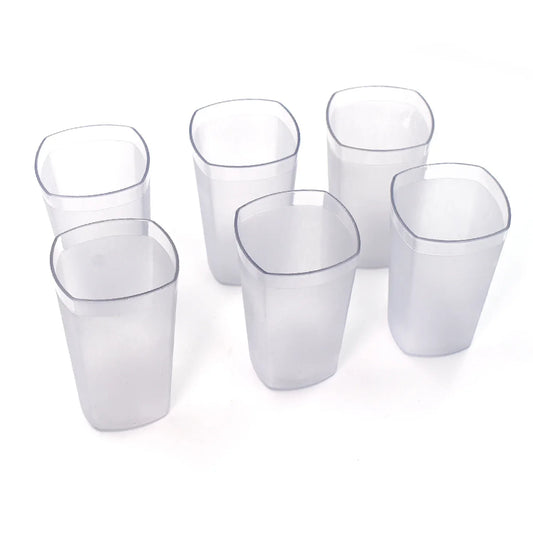8114 Ganesh Decent Glass 350ml Set Of 6 - Zidbik