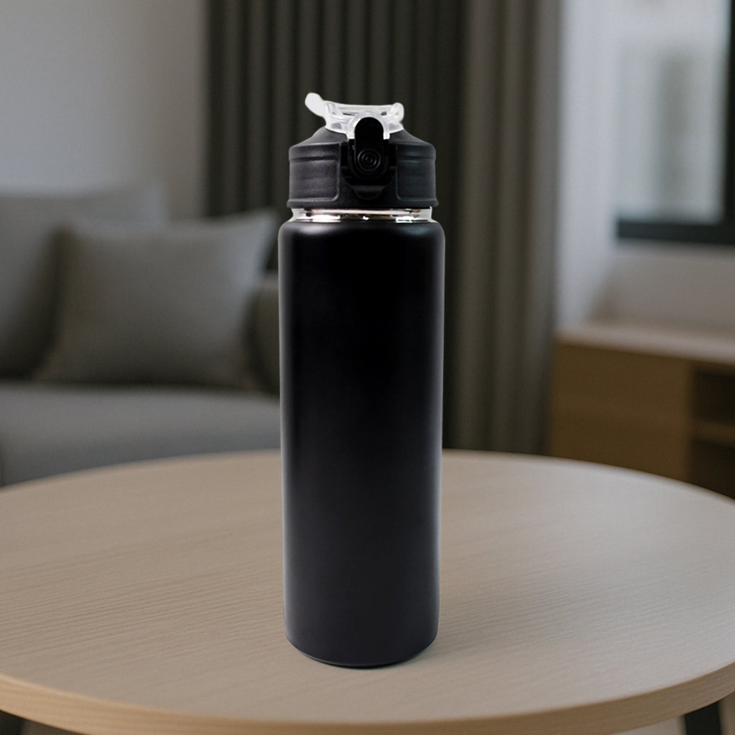 Stainless Steel Sports Water Bottle (Approx 500ml) - Zidbik