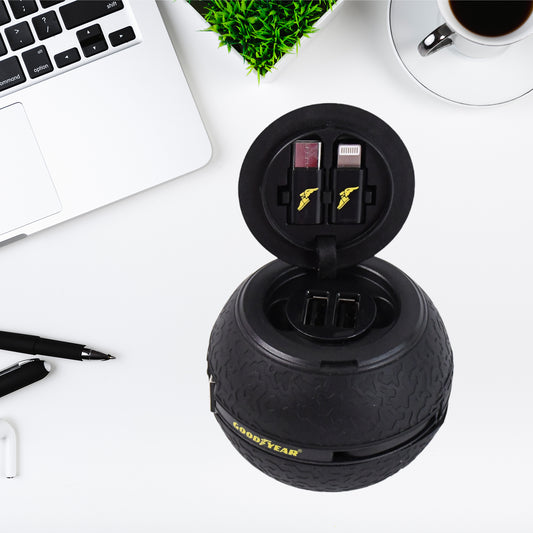 Car Charging Cable With Multiple Charging Tips - Iphone Android Usb-c - Universal Charging Solution For Your Car - Zidbik