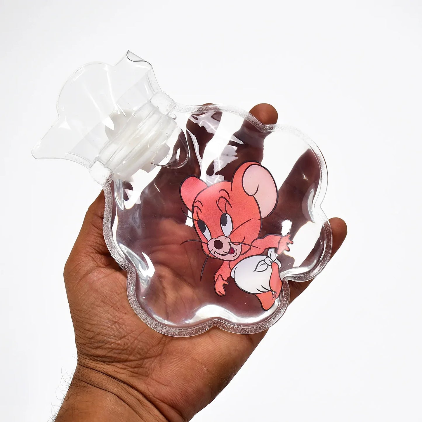 6542 Mix Transparent Multi Design Small Hot Water Bag With Cover For Pain Relief Neck Shoulder Pain And Hand Feet Warmer Menstrual Cramps. - Zidbik