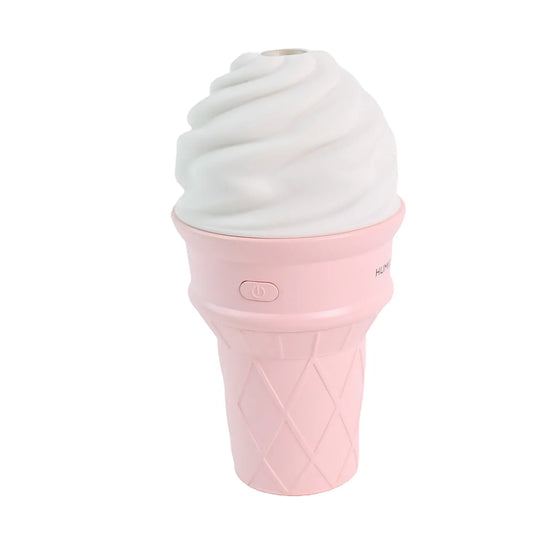 Ice Cream Cone Shape Air Freshener Humidifier (1pc Pink) - Zidbik