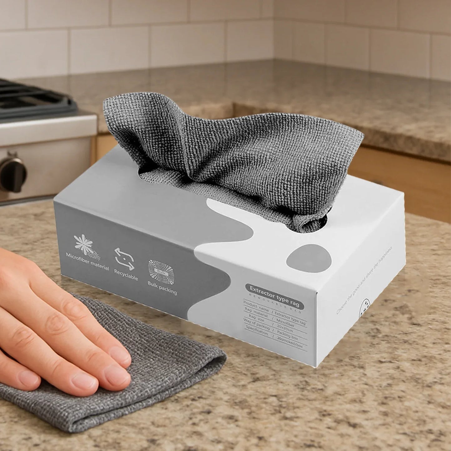 Thickened Magic Wipe Home Kitchen Car Multi-functional Cleaning Rag (20 Pc) - Zidbik