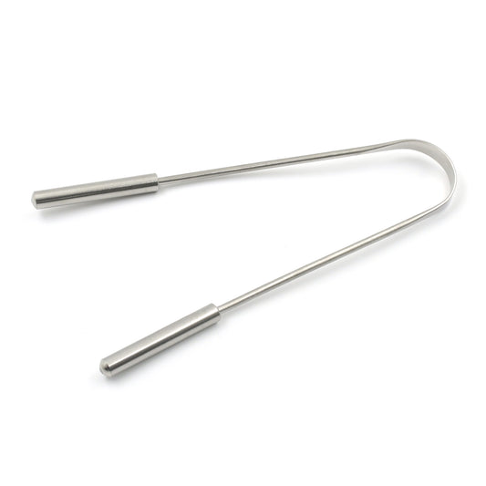 Tongue Cleaner For Kids Adults Tongue Scraper For Bad Breath Maintain Oral Hygiene For Daily Use For Fresh Breath Bacteria Removal Improved Taste (Steel Copper Tongue Cleaner 1 Pc) - Zidbik