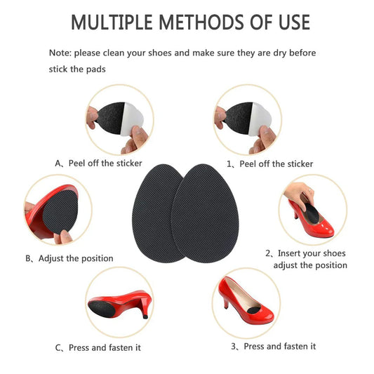 Self Adhesive Anti Slip Grip Sticker For Shoes Sandals Heels (1 Pc) - Zidbik