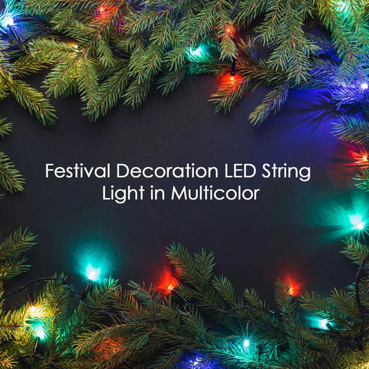 8332 Festive 3 Meter Festival Decoration Led String Light Diwali Light For Indoor And Outdoor Uses In All Ocassion Birthday Party Multicolor Light (15l 3mtr) - Zidbik