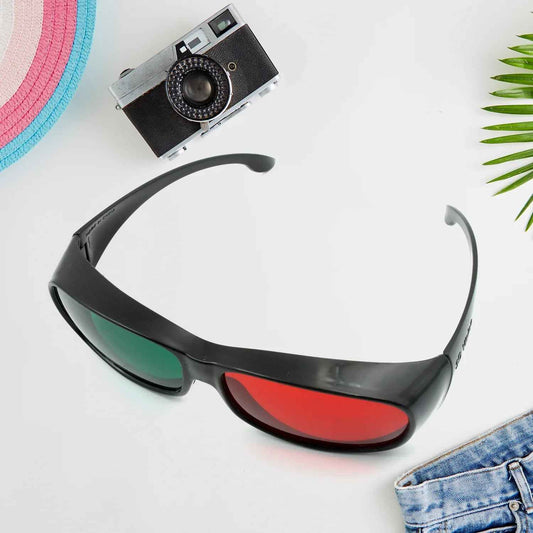 8774 Uv Protected Round Sunglasses 3d Classic Sunglasses For Men Women Lightweight Both Outdoor And Indoor Use (1 Pc ) - Zidbik