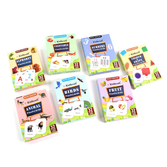 7-in-1 Kidkraft Early Learner Flashcard Combo Set ( 224 Pc Card) - Zidbik