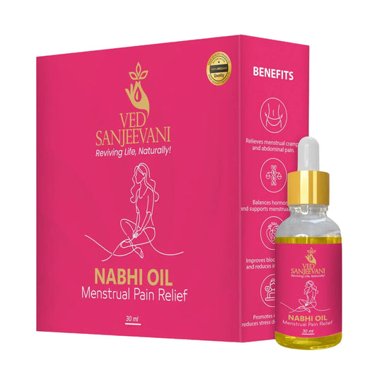 Ved Sanjeevani Nabhi Oil For Menstrual Pain Relief (30ml 1 Pc) - Zidbik