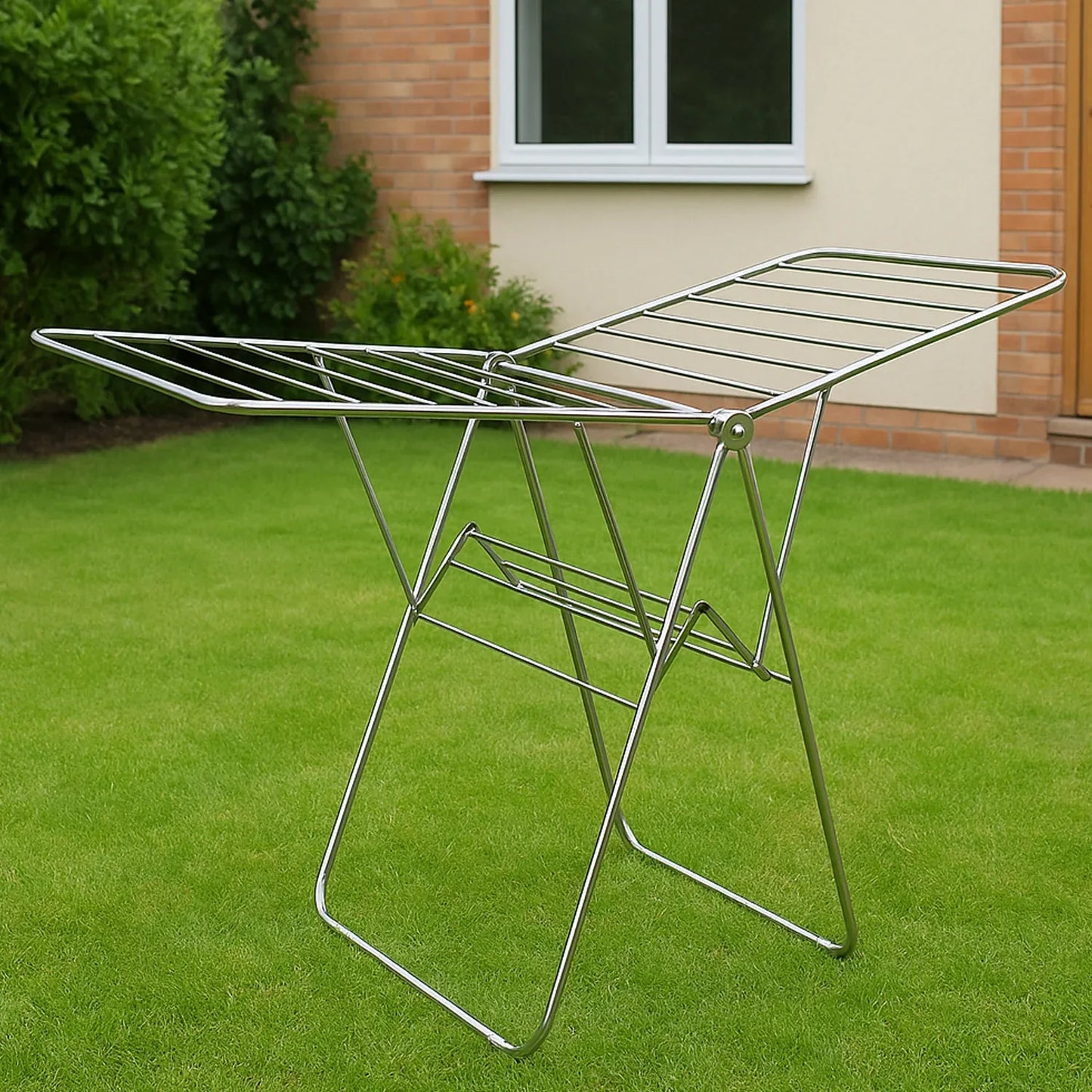 Supermom Premium Stainless Steel Heavy Duty Foldable Cloth Drying Stand (1 Pc) - Zidbik