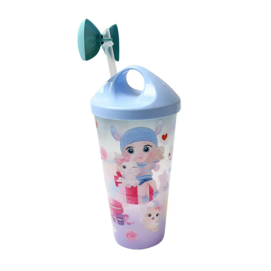 Unicorn Water Bottle With Straw Lid For Kids (Without Light) - Zidbik