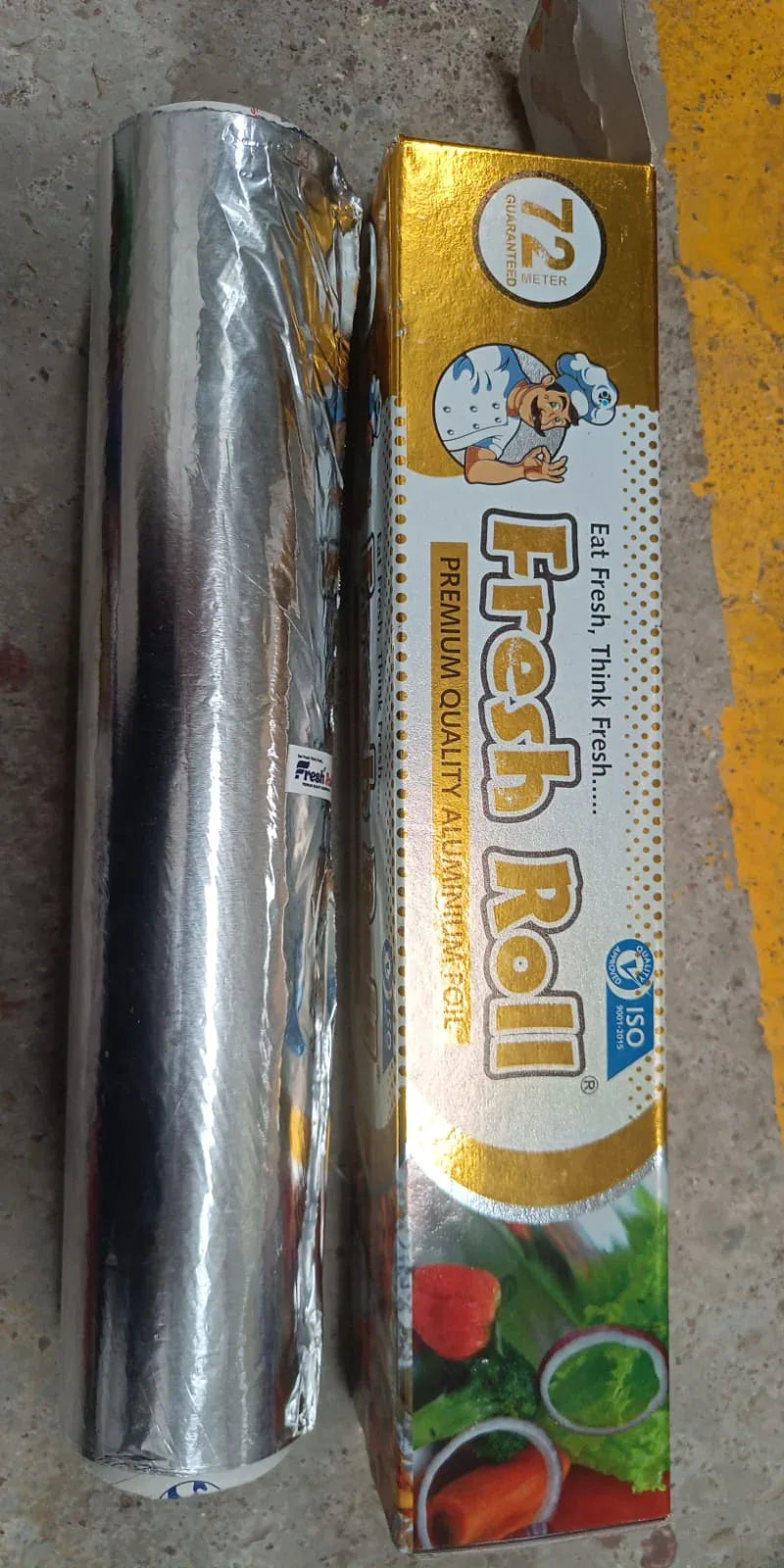 5989 Premium Quality Food Grade Aluminum Foil Roll Heavy Duty Non Stick Thick Aluminum Foil Sheet Baking Grilling Tool 72mtr (1pc) - Zidbik